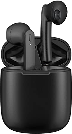 Bluetooth Earbuds, Wireless Earbuds Deep Bass Hi-Fi Stereo 35H Cycle Playtime in-Ear Wireless Headphones Sweatproof Earphones Sport Headsets Built-in Mic for Workout/Driving/Home Office Black