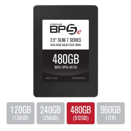 MyDigitalSSD 480GB (512GB) BP5e Slim 7 Series 7mm 2.5" SATA III (6G) SSD Solid State Drive - MDS7-BP5e-0512G
