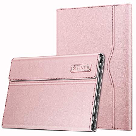 Fintie Case for Samsung Galaxy Tab S6 10.5" 2019 (Model SM-T860/T865/T867), [Supports S Pen Wireless Charging] Multiple Angle Portfolio Business Cover with Pocket Auto Sleep/Wake, Rose Gold