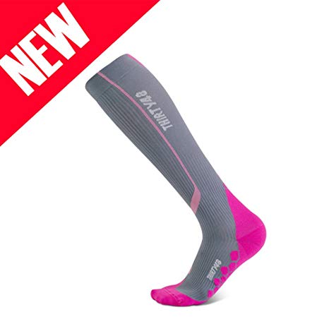 Thirty 48 Elite Compression Socks, Graduated 20-30mmHg Compression for Performance and Recovery