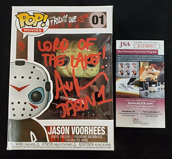 ARI LEHMAN SIGNED INSC FRIDAY THE 13TH Compatible with JASON VOORHEES Compatible with FUNKO POP JSA COA