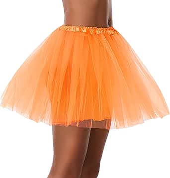 Women Teen Adult Classic Elastic 3 4 5 Layered Tulle Tutu Skirt Costume Bottom