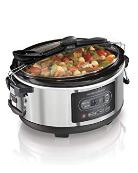 Hamilton Beach 33957C Stay or Go 5-Quart Programmable Slow Cooker