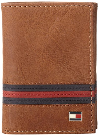 Tommy Hilfiger Mens Leather Trifold Wallet