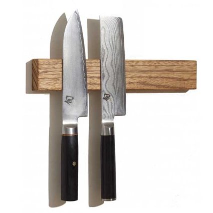 Zebrawood MOC Board 12 Inch Wood Magnetic Knife Holder or Magnetic Knife Strip
