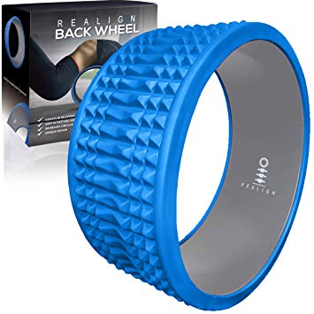 Realign Back Wheel: Back Pain Relief, Foam Roller (Blue/Grey)