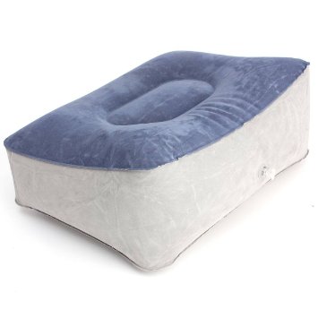 AUDEW Inflatable Foot Rest Pillow CushionTravel Home Relax Reduce DVT Risk on Flights