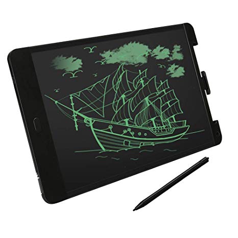 13Inch LCD Writing Board Clearly EWriter Digital Graphics Tablet Memo Message Notice Board Drawing Art for Liquid Crystal LCD Paper with Lock Screen Function for Children School Coffee Shop Kitchen