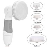 ACEVIVI Waterproof Portable Multi-functional 4 in 1 Skin Cleansing Face and Body Brush Microdermabrasion Exfoliator System