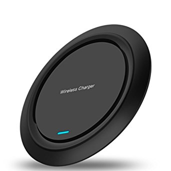 Wireless Charger, Fast Wireless Charger, Wireless Charging Pad, Ultra Slim Qi Charging Station for iPhone 8/8 Plus, iPhone X, Nexus 5/6/7, Samsung Galaxy S8/S8 /S7/S7 edge/S6 edge/Note 5