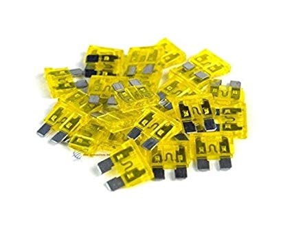 25 pack 20 Amp ATC Fuse Blade Style Scosche 20A Automotive Car Truck