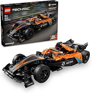 LEGO Technic NEOM McLaren Formula E Race Car, Rennwagen Spielzeug für Kinder ab 9 Jahren, Jungen und Mädchen, Modellfahrzeug-Bausatz, Dekoration für das Kinderzimmer, Geschenkidee zum Geburtstag 42169