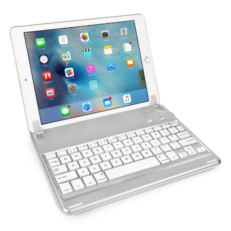 Caseflex Ultra Thin iPad Air 2  iPad Air Bluetooth Keyboard with Magnetic Grip And Adjustable Holding Stand