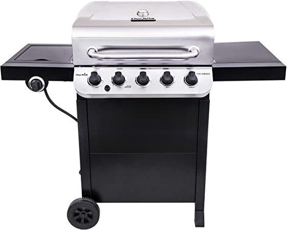 Char-Broil 463373319 Performance 5-Burner Cart Style Gas Grill, Stainless/Black