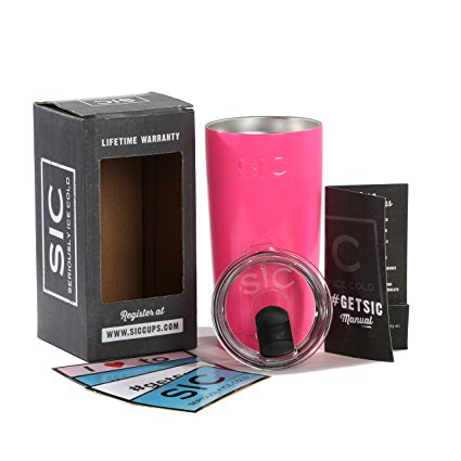 SIC (Seriously Ice Cold) 20SIC106 Insulated Tumbler, Hot Pink, 20oz.