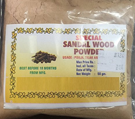 Khadi Special Sandalwood Powder For Face pack,Worship & Auspicious occasions (50 Grams)