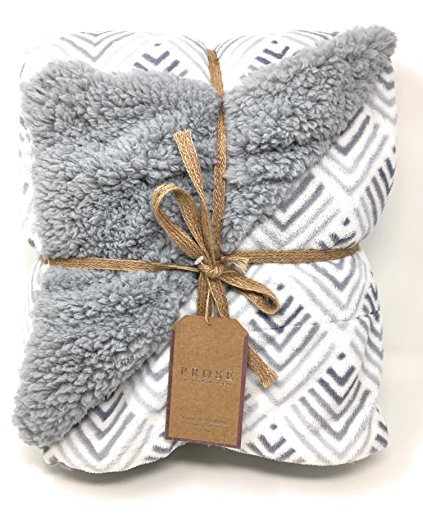 ReLIVE Prose Amsterdam Nacht Reversible 50-by-60 Inch Luxury Berber Throw Blanket, Blue Ombre Coastline