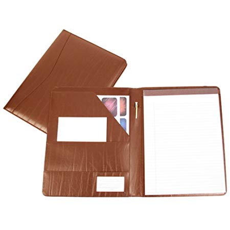 Royce Leather Genuine Leather Padfolio (Tan)