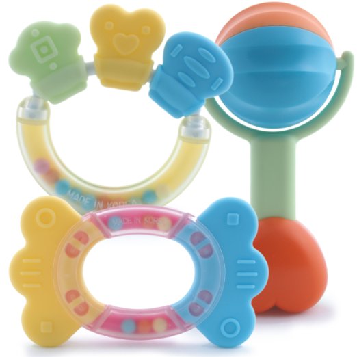 Baby Teether Toys and Rattles Toy Gift Sets