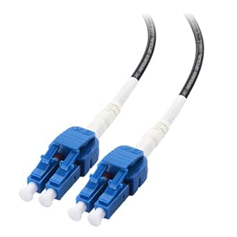 Cable Matters Uniboot OS2 LC to LC Outdoor Armored Fiber Patch Cable 150ft - Single Mode Duplex 9/125, LSFRZH, Direct Burial Support with UV Resistant and Fire Retardant Cable Jacket - 150 Feet /45.7m