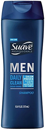 Suave Professionals Mens Shampoo, Daily Clean Ocean Charge, 12.6 oz