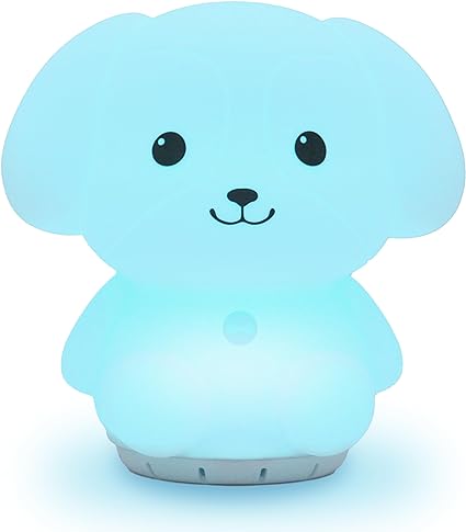 Mindfulness 'Breathing Puppy' | 4-7-8 Guided Visual Meditation Breathing | 3 in 1 Device with Night Light & Noise Machine for ADHD Anxiety Stress Relief Sleep - Gift for Kids Adult Women Men (Puppy)