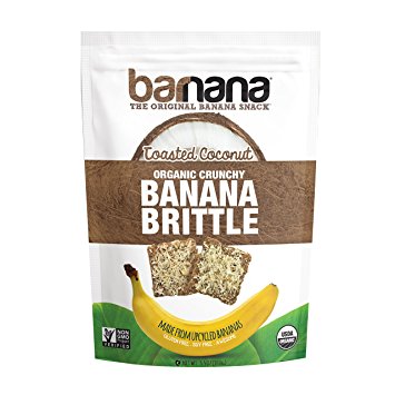 Barnana Banana Brittle, Toasted Coconut, 3.5 Ounce
