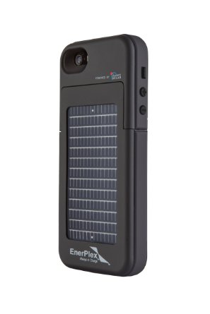 EnerPlex Surfr Ultra Slim Battery Backup and Solar Powered Case for iPhone 55S Black SFI-2000-BK
