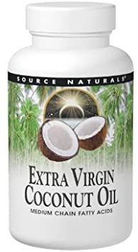 Source Naturals Extra Virgin Coconut Oil 100 mg Medium-Chain Fatty Acids - 60 Softgels