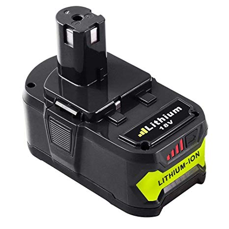 P108 4.0Ah Replace for Ryobi 18V Lithium ion Battery 18 Volt One Plus P102 P103 P104 P105 P107 P109 Cordless Tool with LED Indicator