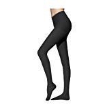 Terramed Graduated Compression Stockings Women 20-30mmhg - Therapeutic Compression Pantyhose Stockings Sheer Firm Compression (Medium, Black)