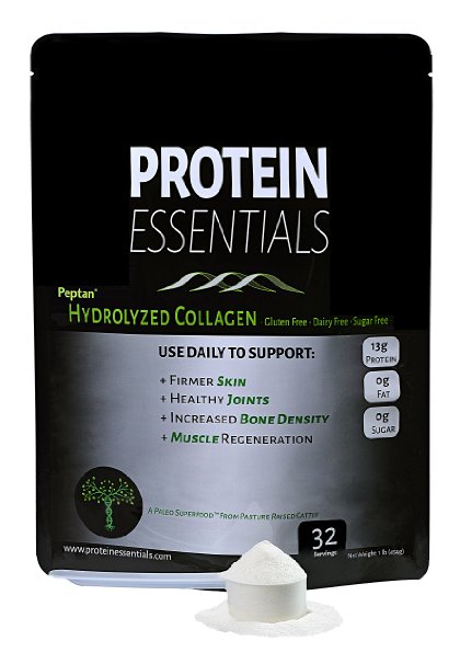 Peptan Hydrolyzed Collagen Protein Powder - For Hair - Nails - Joint Pain Relief - Skin Care - Appetite Suppressant - Building Muscle - Bone Density - Osteopenia