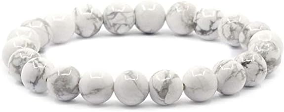 Adabele Natural Gemstone Bracelet 7" 7.5" 8 inch Stretchy Chakra Gems Stones 8mm (0.31") Beads Healing Crystal Quartz Jewelry Women Men Girls Gifts