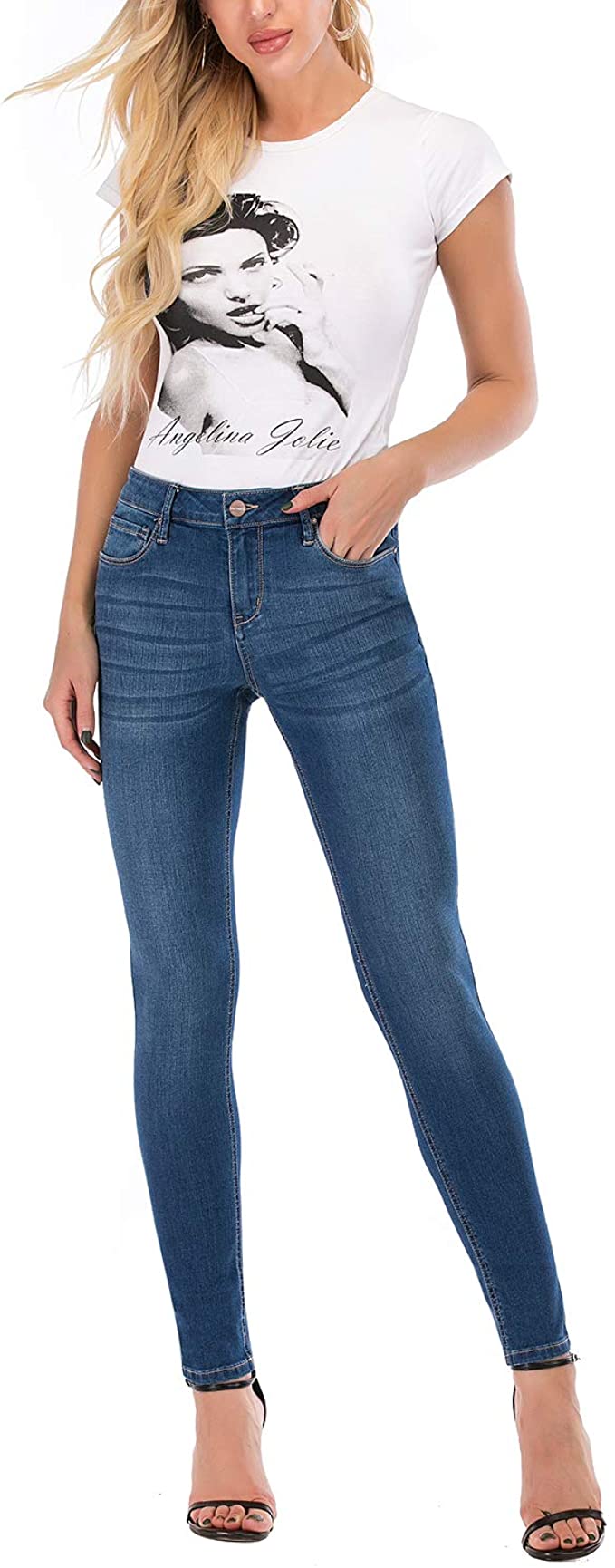 MetHera Women's Le Mel Classic Stretch Skinny Shaping Jeans