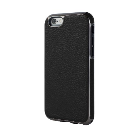 Patchworks® ITG Level Prestige Genuine Leather Case Black for iPhone 6s 6 - Military Standard Drop Tested Leather Case