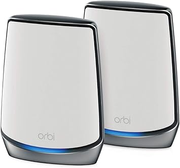 NETGEAR Orbi Whole Home WiFi 6 Tri-Band Mesh System (RBK852) | AX6000 Wireless Speed (Up to 6Gbps) | 2 Pack