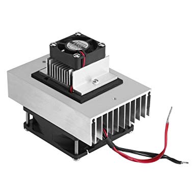 DC 12V Thermoelectric Peltier Cooler Refrigeration Cooling System Heat Sink Conduction Module Semiconductor Fridge Refrigeration Cooling System DIY Kit Mini Air Conditioner