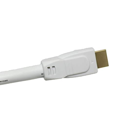 Tartan 24 AWG HDMI Cable with Ethernet, 35 foot, White