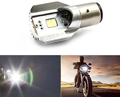 DishyKooker Headlight Bulb 1Pcs H6 BA20D DC 12V-80V 12W COB LED Motorcycle Bike Beam Strong Light for Car Accessories