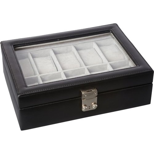 Royce Leather Debonair 10 Slot Watchbox