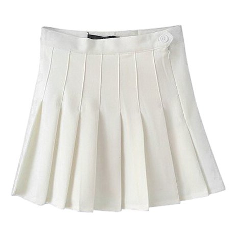 TOOGOO(R) Fashion Woman White Lovely Sexy High Waist Ball Tennis Pleated Skirt XS