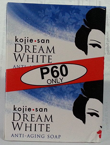 Kojie SAN Dream White Kojic Lightening Anti Aging Soap 2 Small 65 Gram Bars
