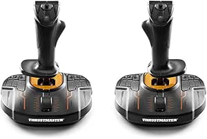 Thrustmaster T.16000M Space Sim Duo Stick - Deux joysticks ambidextres avec technologie HEART HallEffect AccuRate pour PC