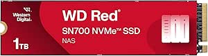 WD Red SN700 1TB NVMe SSD for NAS devices, with robust system responsiveness and exceptional I/O performance