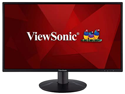 ViewSonic VA2718-SH 27 Inch Full HD LED 1080p, IPS Panel, HDMI & VGA, Refresh Rate 75 Hz, Eye Care Technology, Flicker-Free and Blue Light Filter