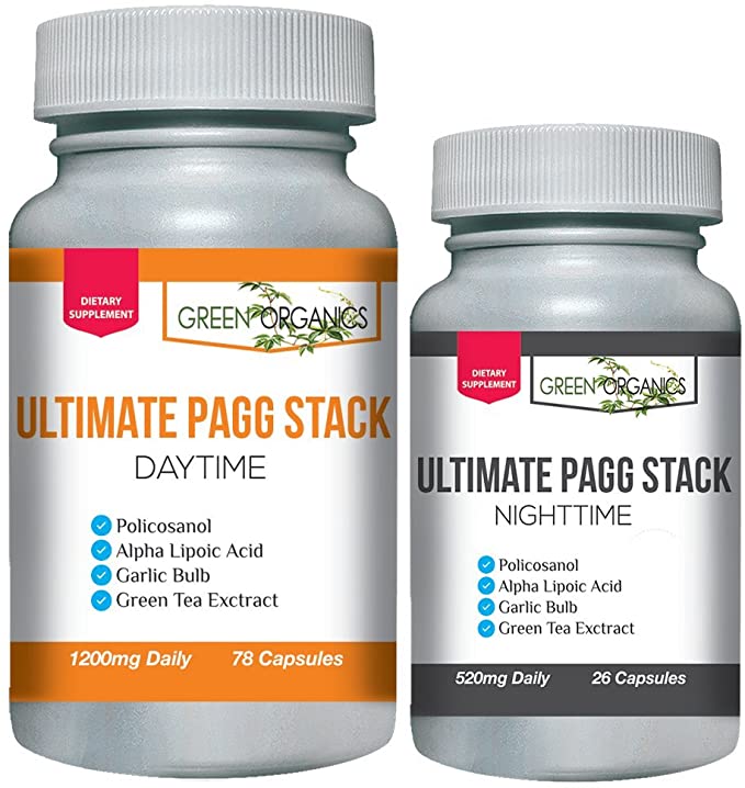 Ultimate PAGG Stack™ 4 Hour Body by Tim Ferriss - Policosanol, Alpha Lipoic Acid, Green Tea Flavonols, Garlic Extract