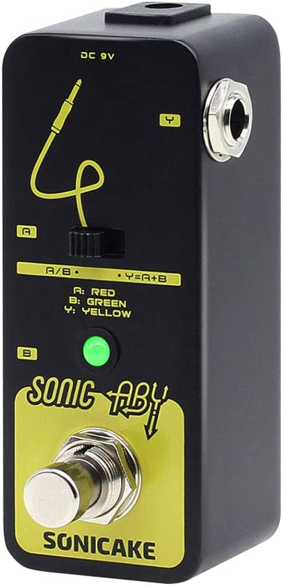 SONICAKE Sonic ABY Pedal Line Selector AB Switch Mini Guitar Effects Pedal True Bypass