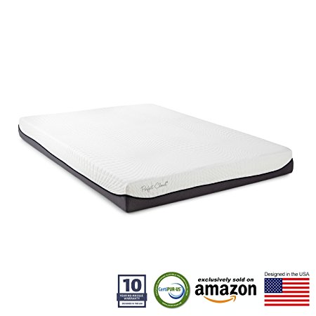Basics Memory Foam Mattress by Perfect Cloud (Full) - 8-Inch - All the Essentials for a Great Night's Sleep Featuring a Cooling Gel Memory Foam Topper for all Night Comfort - NEW 2018 MODEL