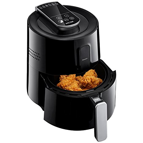 Air Fryer by Aicok, Oil-less Hot Airfryer with Timer & Temperature Controls, Digital LED Touch Screen, Rapid Air Circulation Technology, Healthy Smokeless Low-Fat&nbsp;Cooker, 1300W, 2.75QT