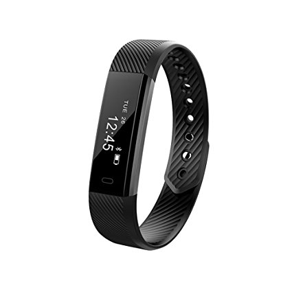 Smart Bracelet: Fitness Activity Tracker Watch Step Walking Sleep Counter Wireless Wristband Pedometer Exercise Tracking Sweatproof Sports Bracelet ALL iPhone ALL Android Smart Phones